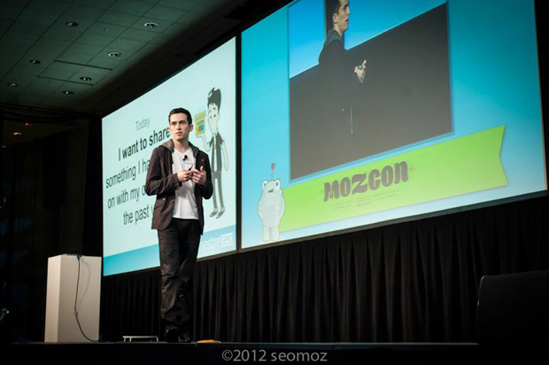 Fabio, a commuity speaker, at MozCon 2012