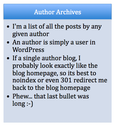 author archives