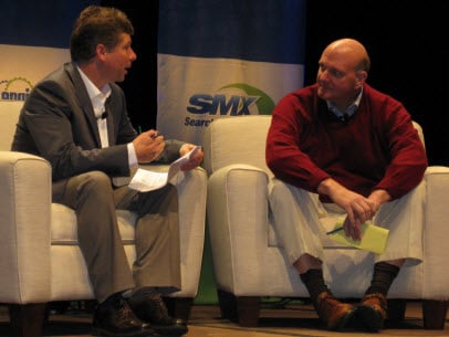 SMX West Keynote Danny Sullivan and Microsoft CEO Steve Ballmer