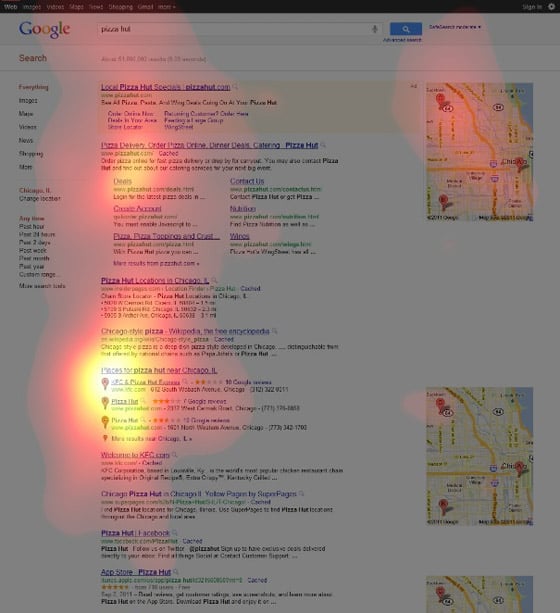 Eye-tracking data for "Pizza Hut"