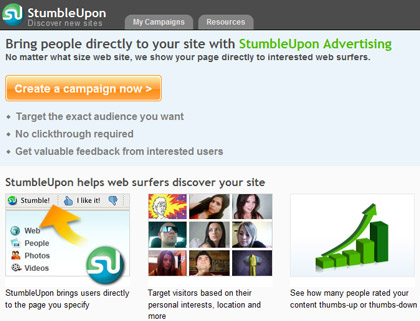 StumbleUpon Advertising