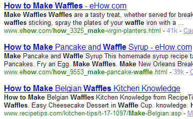 How To Make Waffles - Yahoo Search
