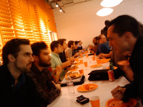 YCombinator Crew Eating Dinner
